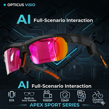 Opticus Apex Sport – Action Camera Smart Glasses